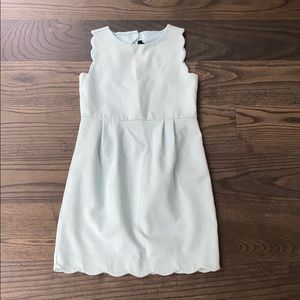 Janie and Jack Girls Mint scallop edge dress Sz 8